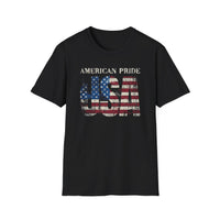 American Pride USA T-Shirt | Distressed Flag Graphic