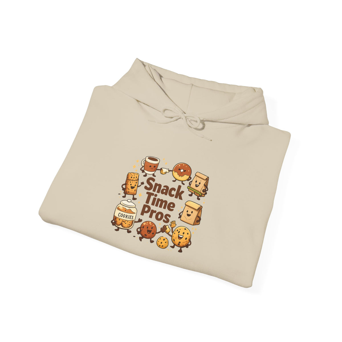 Snack Time Pros Hoodie | office humor, coffee fuel