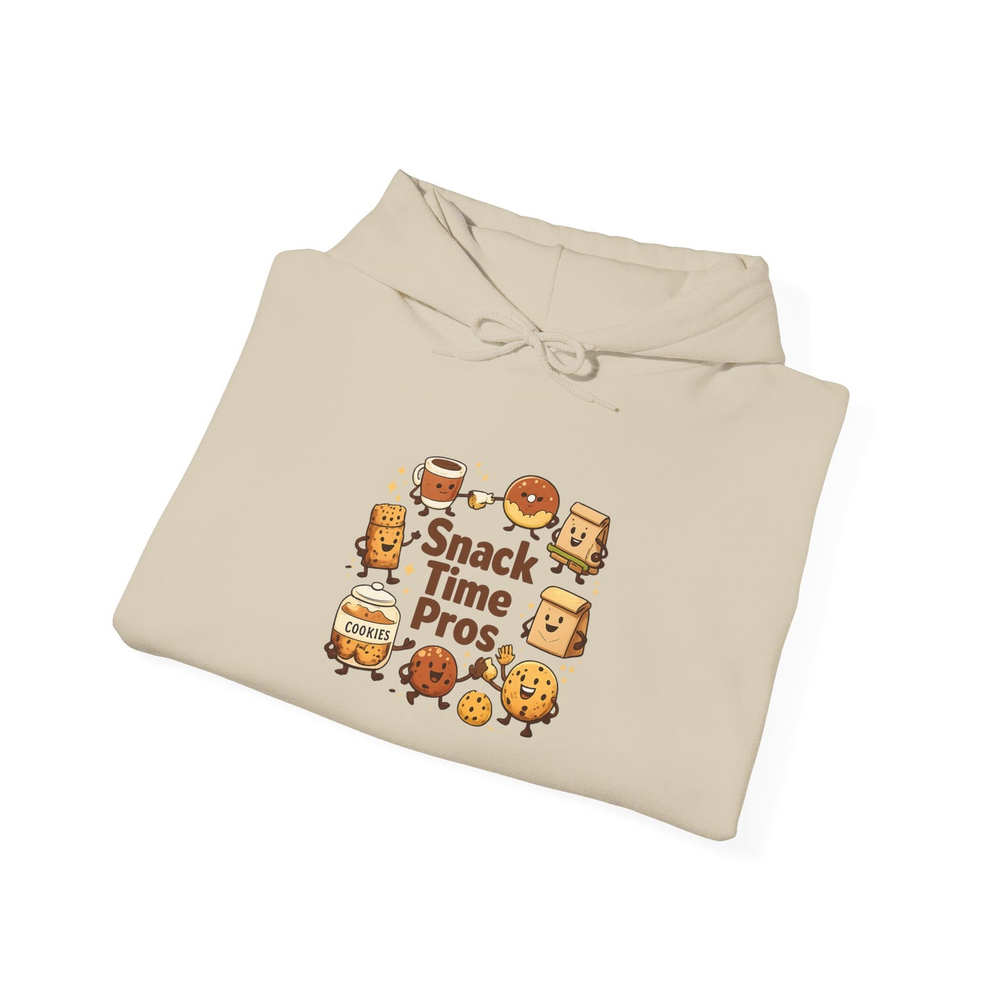 Snack Time Pros Hoodie | office humor, coffee fuel