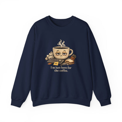 Too Tired for This Sweatshirt | burnout, coffee sleepy mental health humor