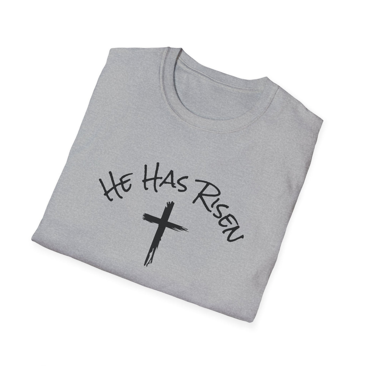 He Has Risen cross T-Shirt | Easter Christian faith tee