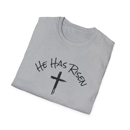 He Has Risen cross T-Shirt | Easter Christian faith tee