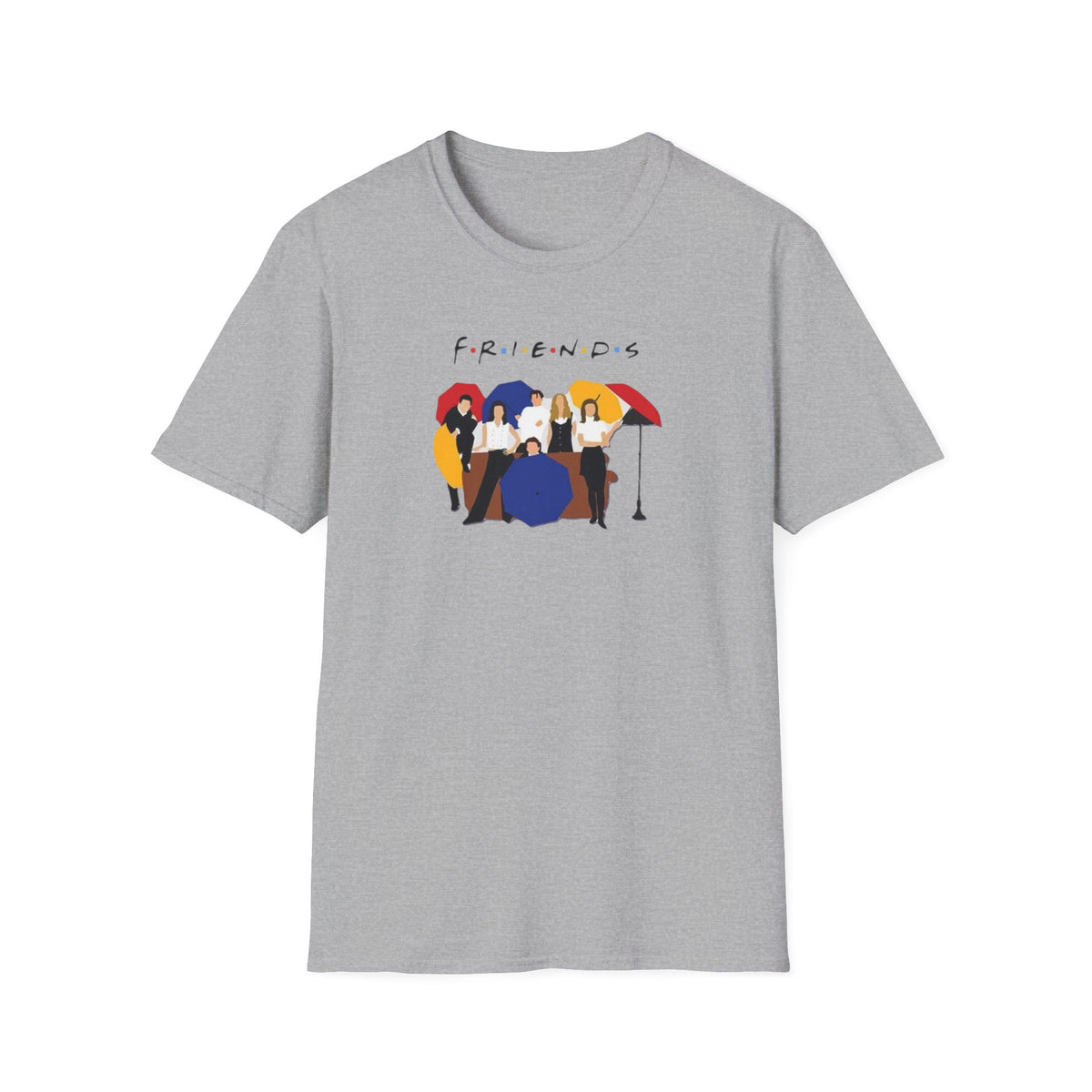 Friends TV Show Minimalist Group Graphic T-Shirt — 