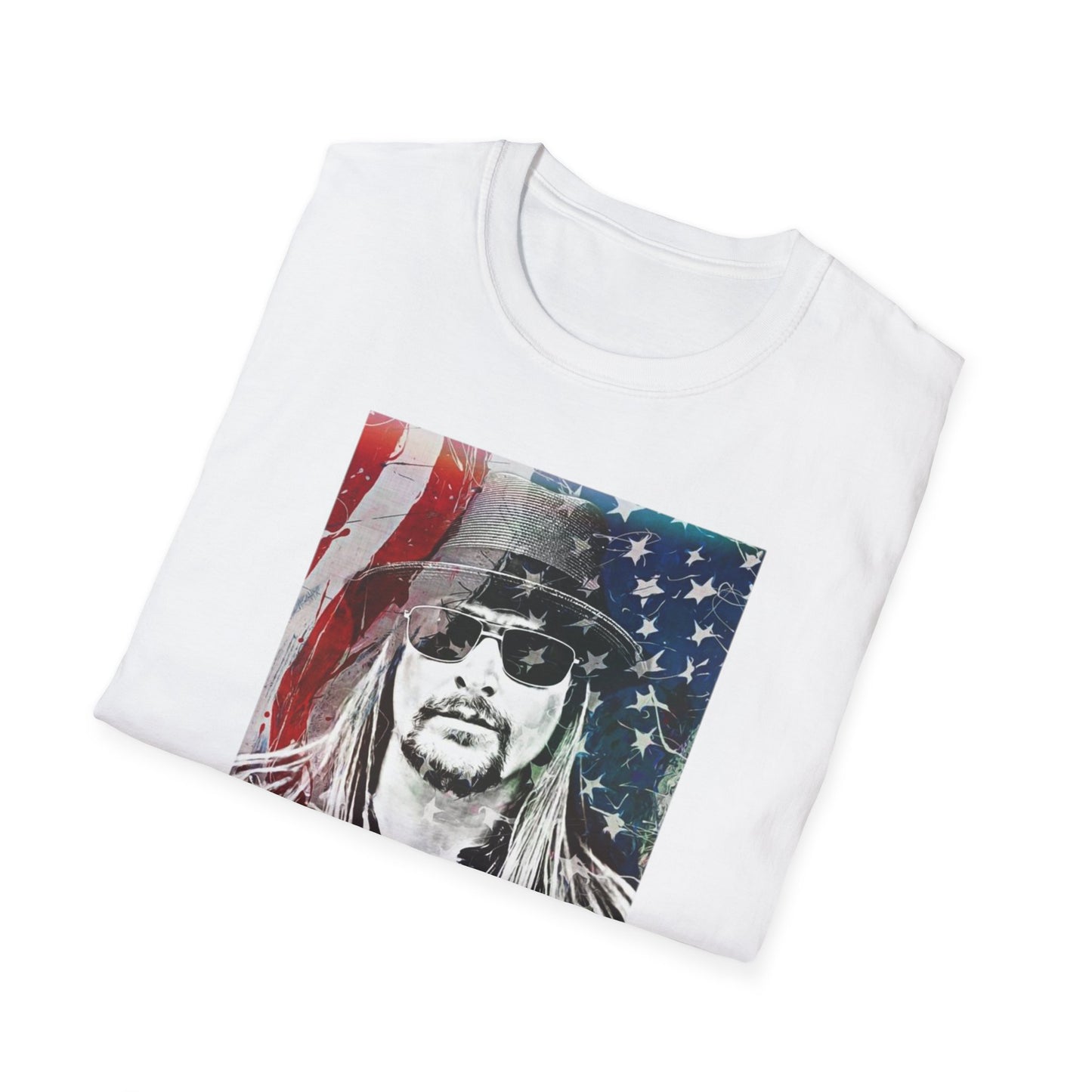 Kid Rock Patriotic T-Shirt — Old Rock Graphic Tee with American Flag