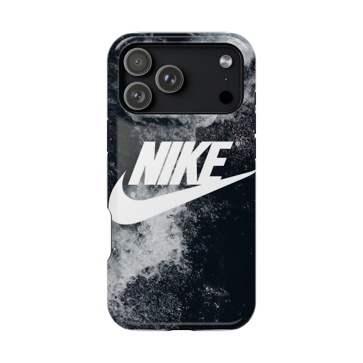Nike Swoosh Marble iPhone Case | Impact-Resistant Case