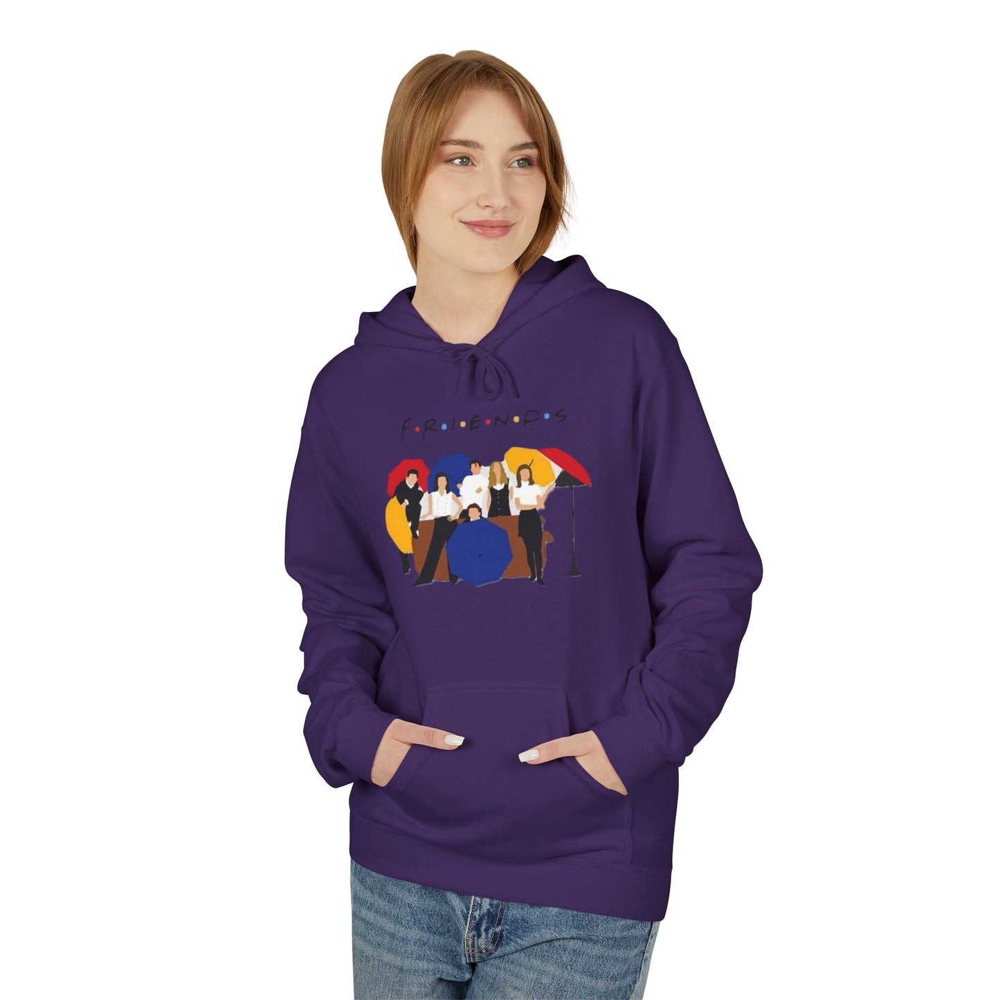 Friends TV Show Minimalist Cast Hoodie – 'F.R.I.E.N.D.S' Graphic Pullover
