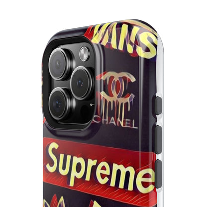 Supreme Impact-Resistant Phone Case — Streetwear Logo Collage