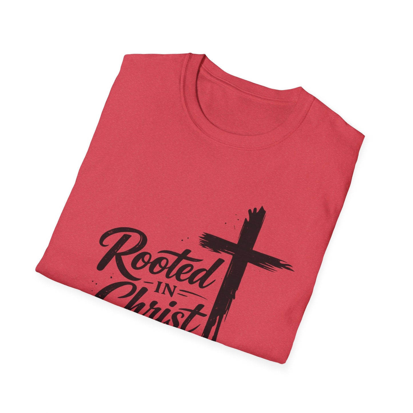 Rooted in Christ T-Shirt | Cross Faith Religious Tee