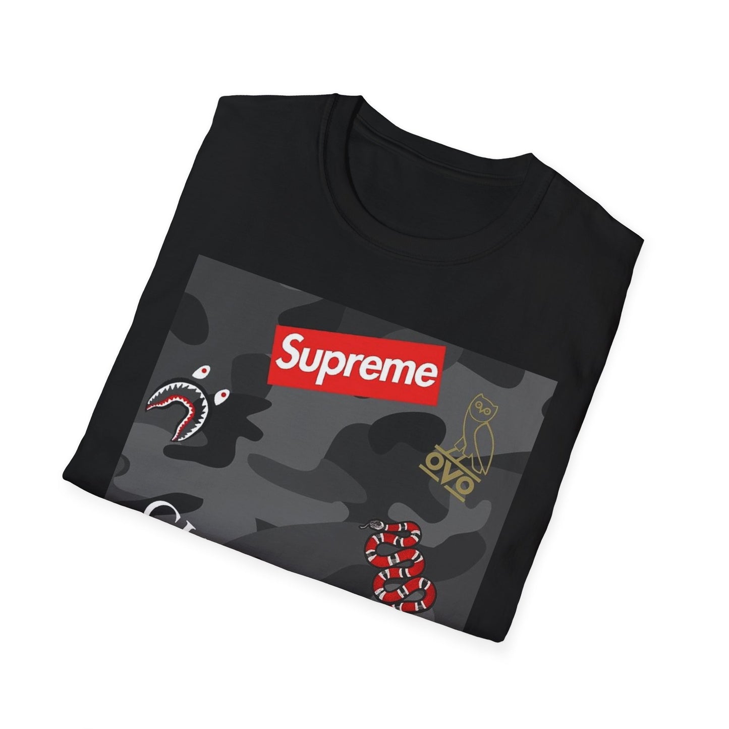 Camo Patch Logo Tee, T-Shirt | Streetwear Collage
