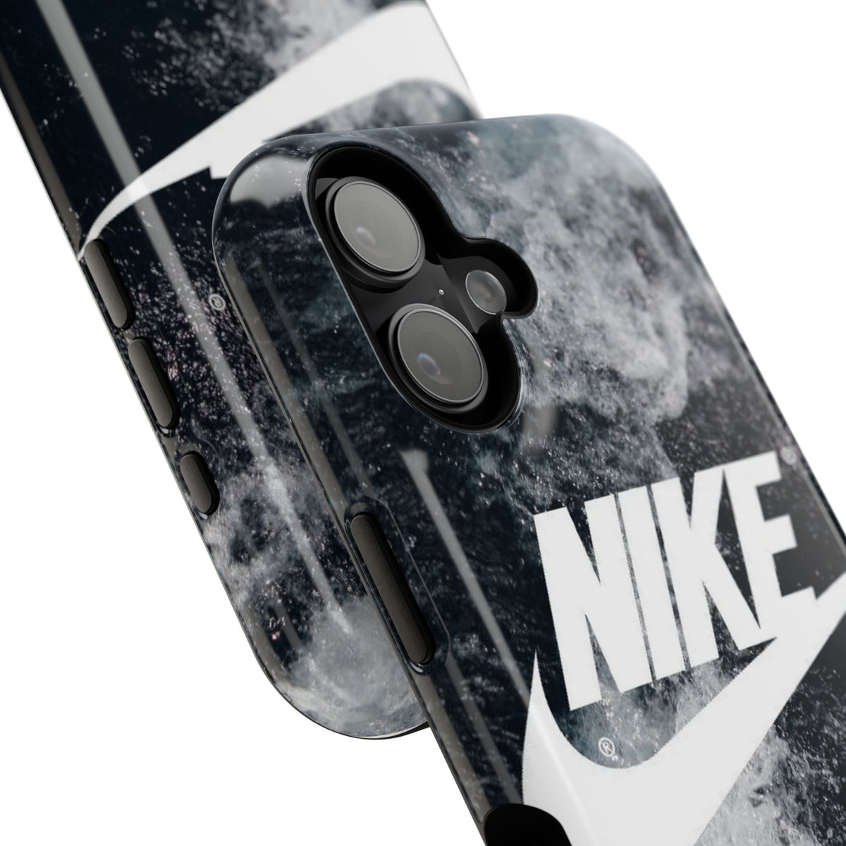 Nike Swoosh Marble iPhone Case | Impact-Resistant Case