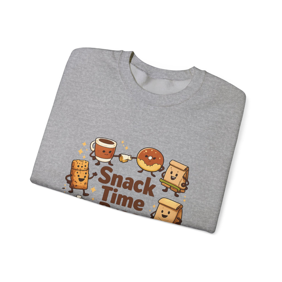 Snack Time Pros Sweatshirt | office humor, coffee fuel