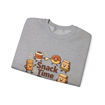 Snack Time Pros Sweatshirt | office humor, coffee fuel