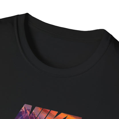 Sunset Swoosh T-Shirt | Colorful Abstract Swoosh Tee