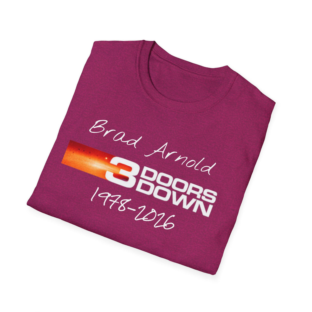 3 Doors Down Memorial Brad Arnold 1978-2016 T-Shirt | Band Tribute