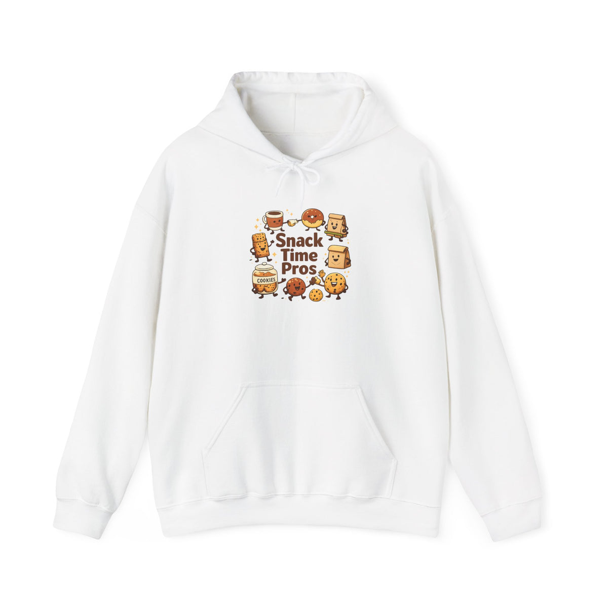 Snack Time Pros Hoodie | office humor, coffee fuel