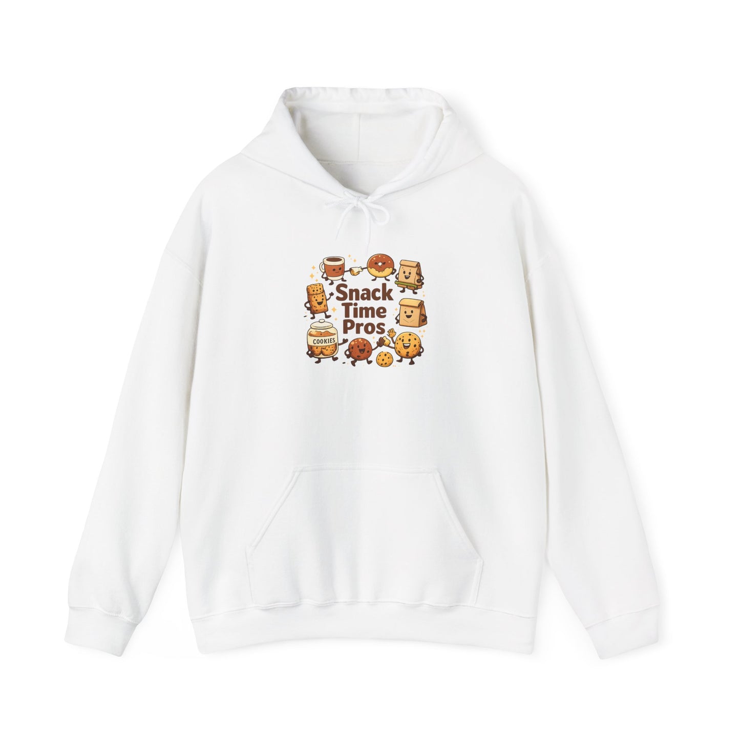 Snack Time Pros Hoodie | office humor, coffee fuel