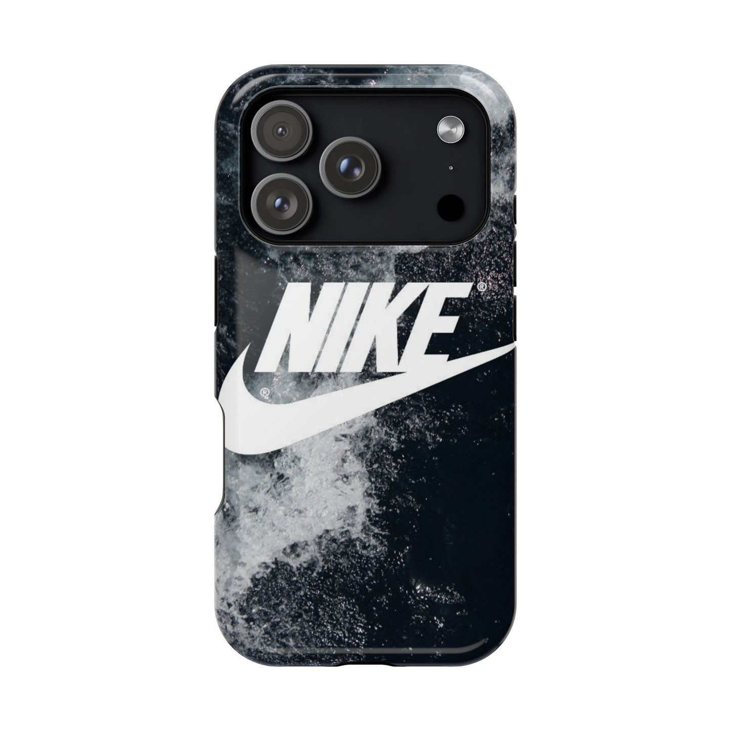 Nike Swoosh Marble iPhone Case | Impact-Resistant Case