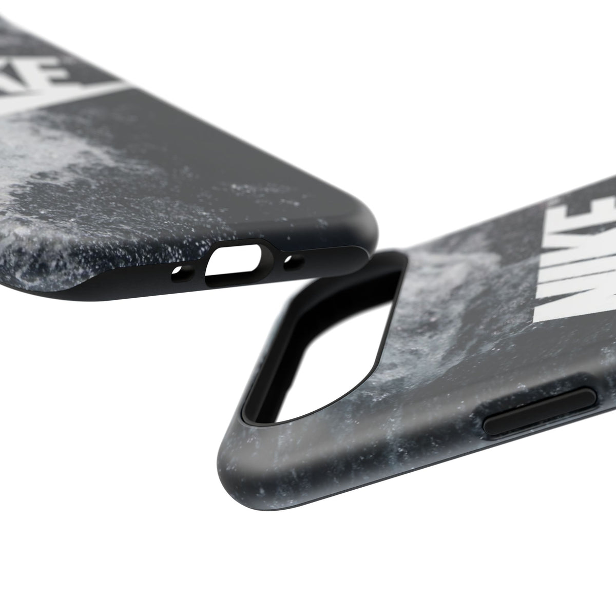 Nike Swoosh Marble iPhone Case | Impact-Resistant Case