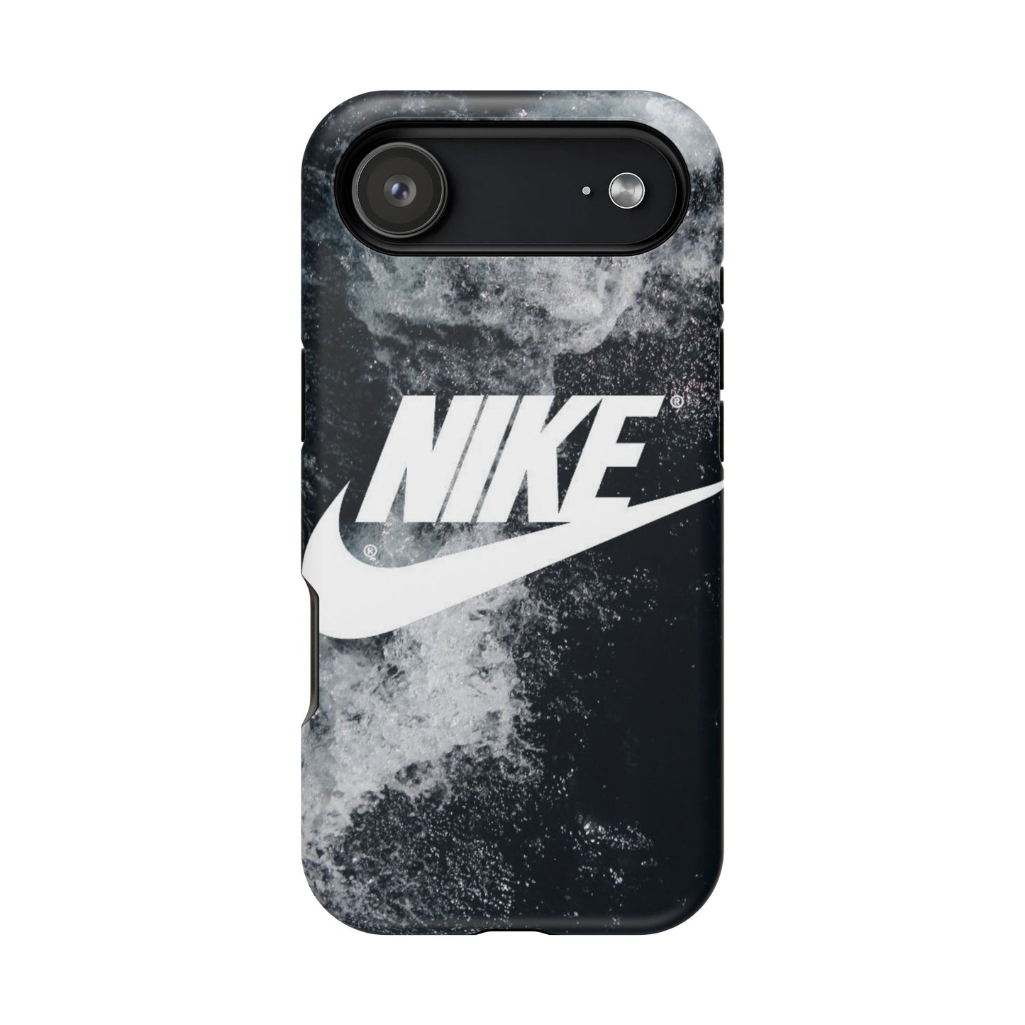 Nike Swoosh Marble iPhone Case | Impact-Resistant Case