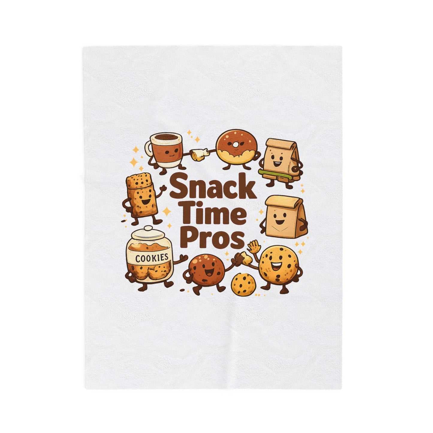 Snack Time Pros Blanket | office humor, coffee fuel