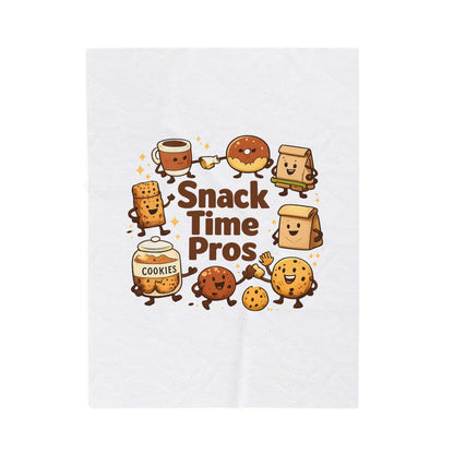 Snack Time Pros Blanket | office humor, coffee fuel