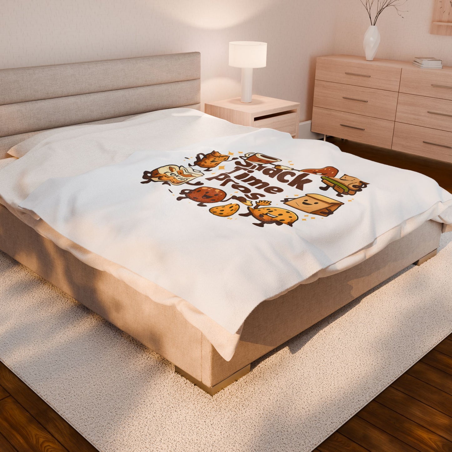 Snack Time Pros Blanket | office humor, coffee fuel
