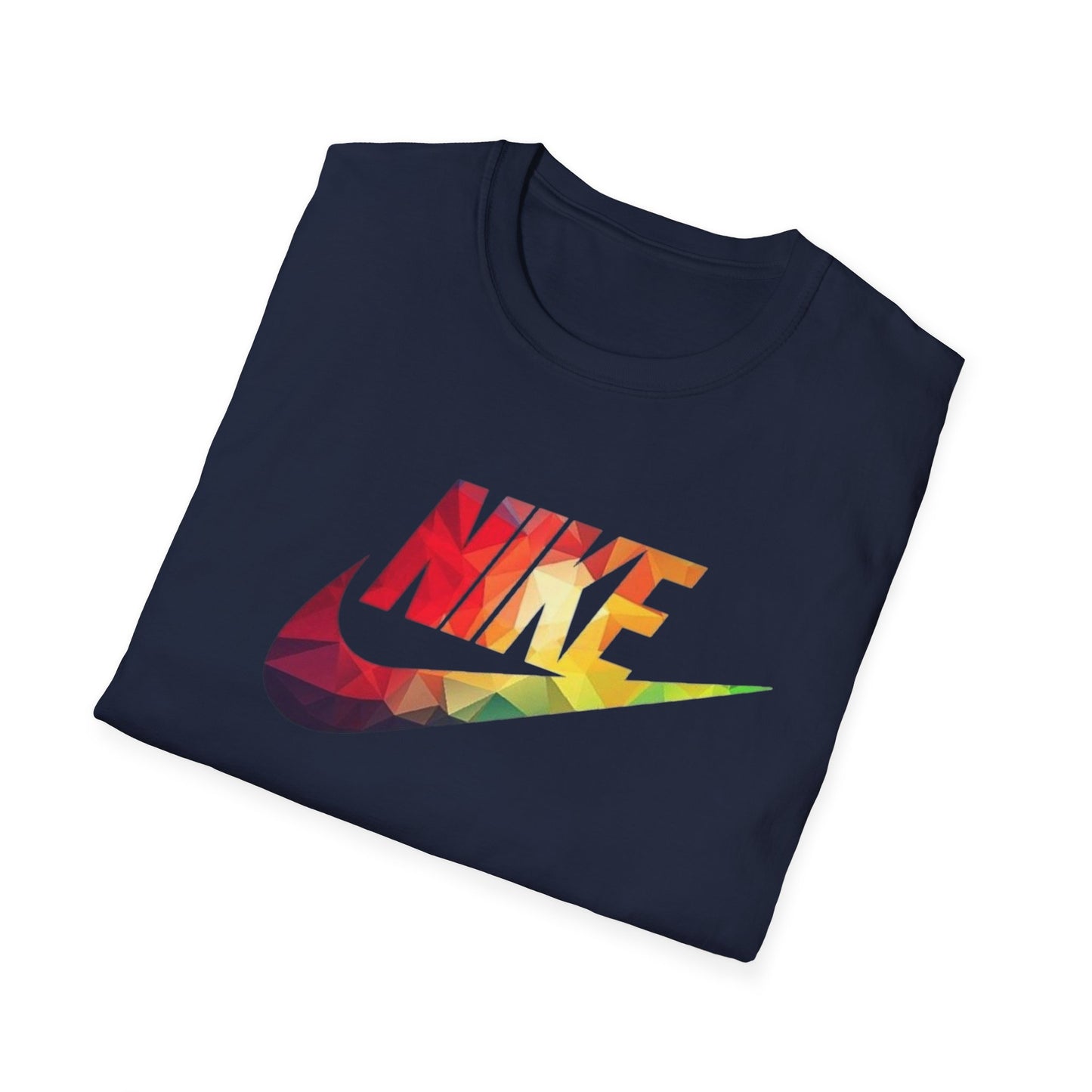 Rainbow Swoosh T-Shirt | Retro Logo Graphic