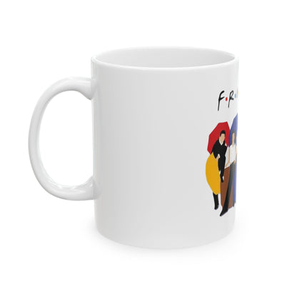 Friends TV Show Cast Illustration Mug | Ceramic Coffee Cup