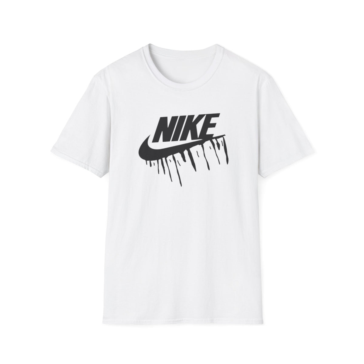 Dripping Swoosh T-Shirt | Streetwear Logo Graphic