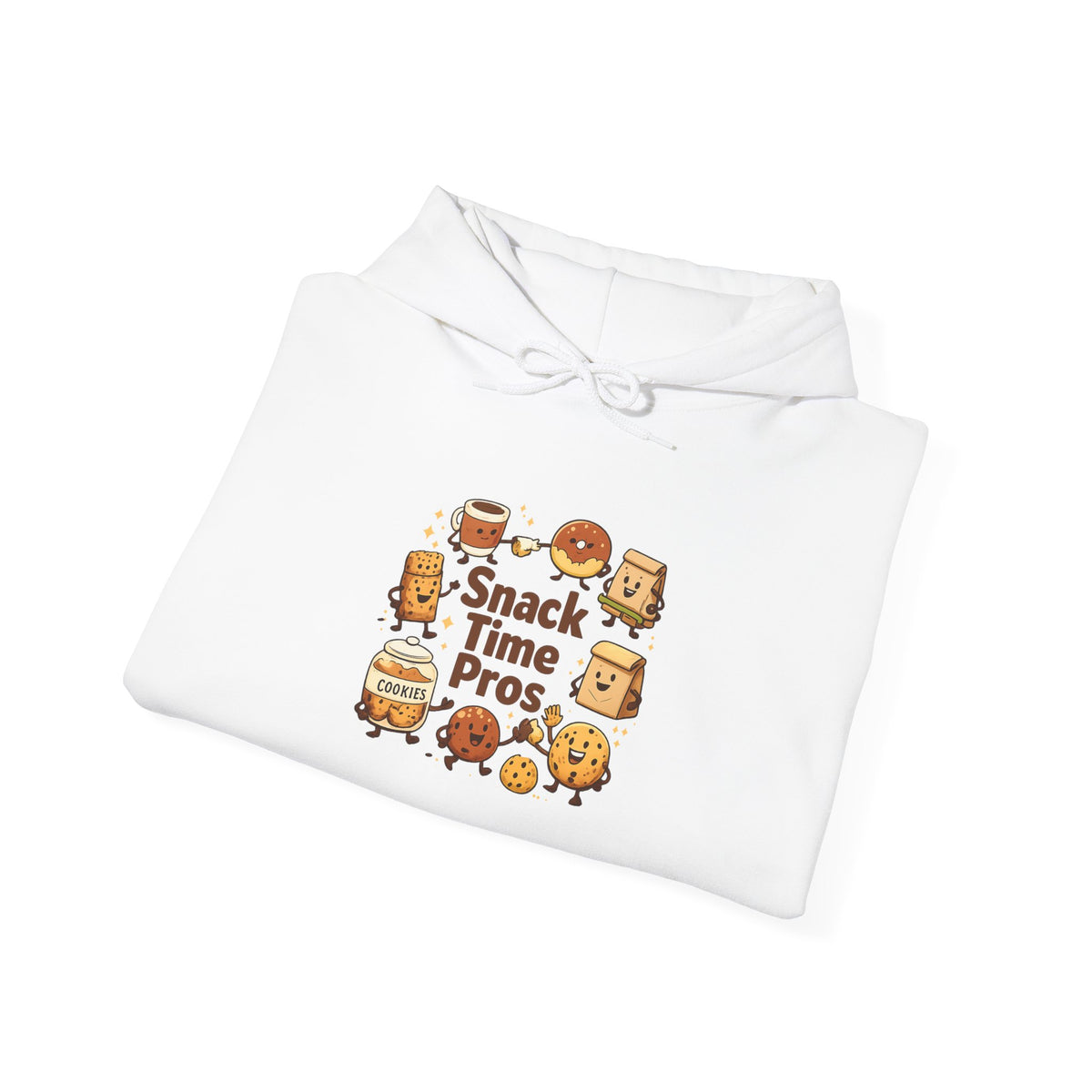 Snack Time Pros Hoodie | office humor, coffee fuel