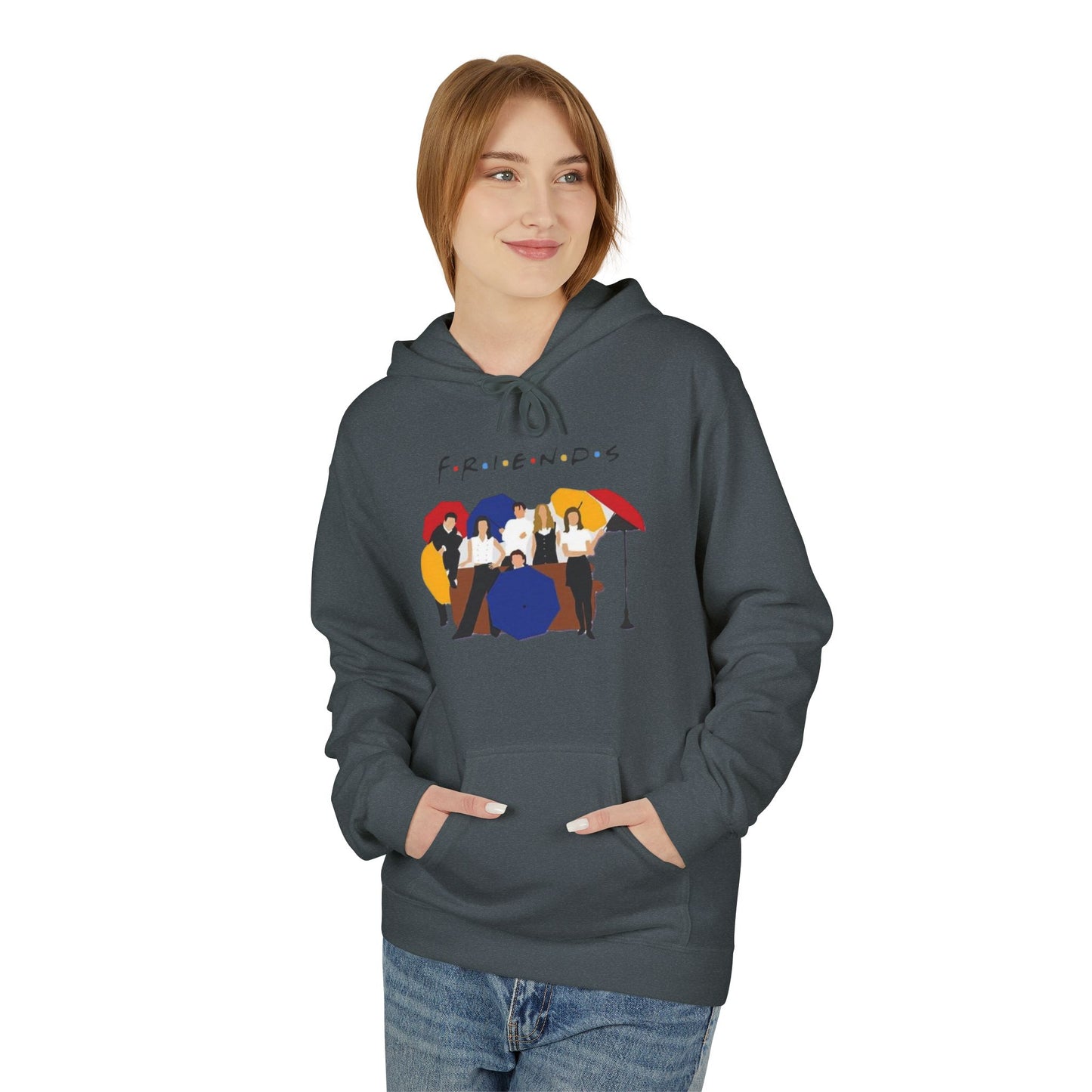Friends TV Show Minimalist Cast Hoodie – 'F.R.I.E.N.D.S' Graphic Pullover