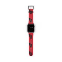 Nike Logo Pattern Watch Band | Red Sport Apple Watch Strap