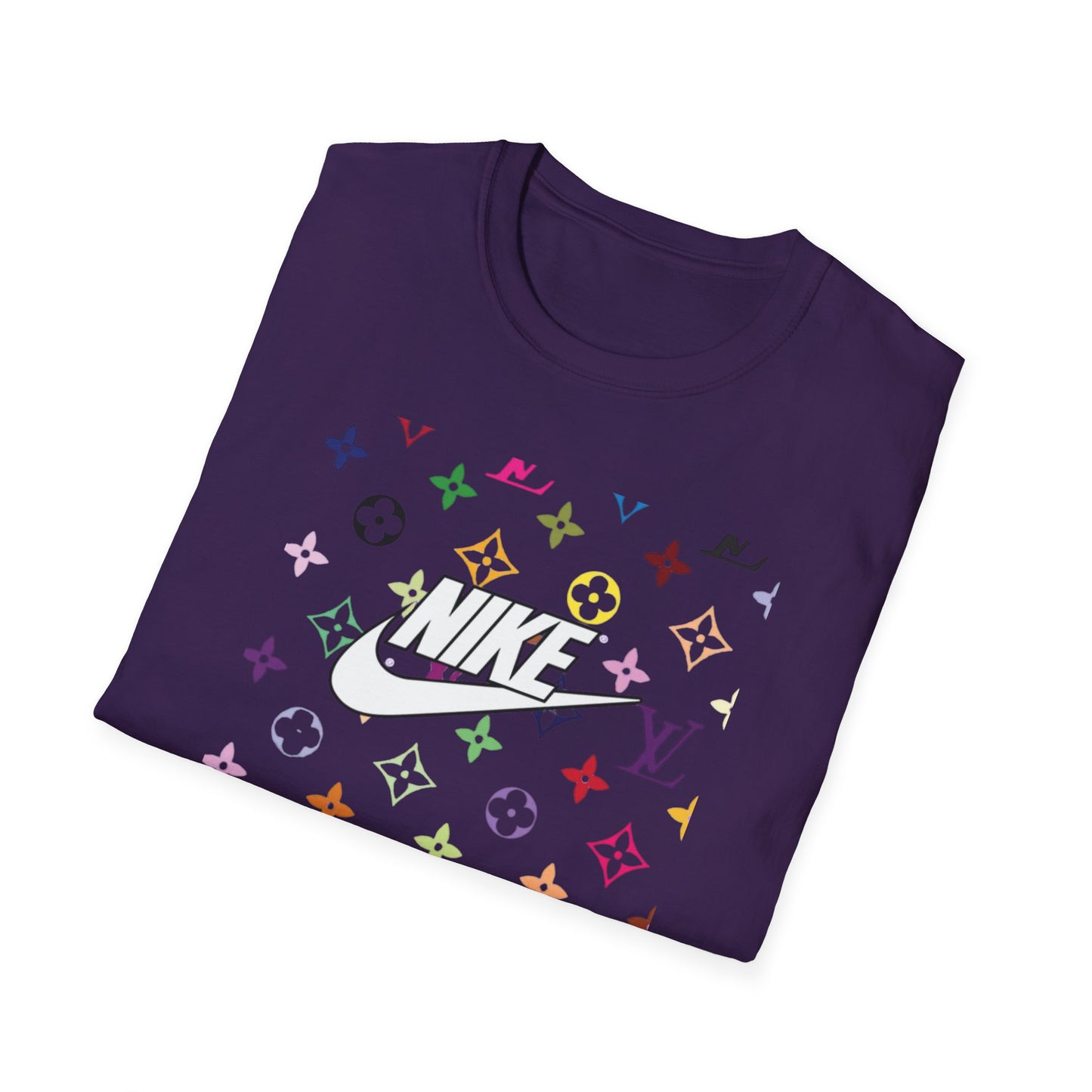 Rainbow Monogram Logo T-Shirt | Retro Pattern, Streetwear