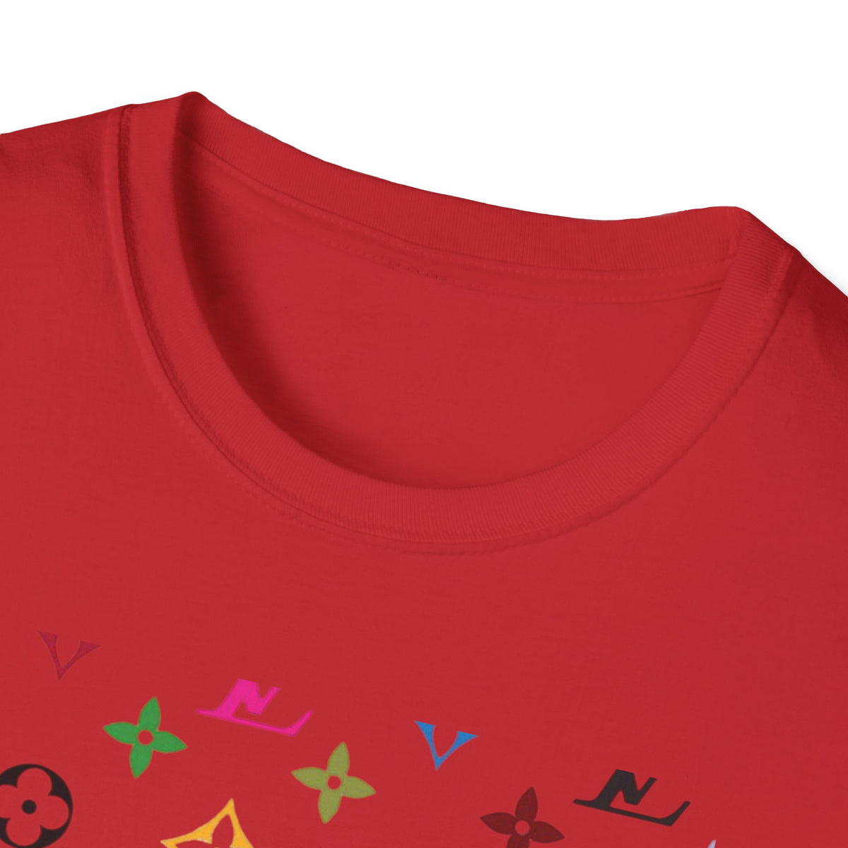 Rainbow Monogram Logo T-Shirt | Retro Pattern, Streetwear