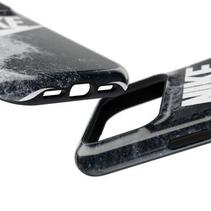 Nike Swoosh Marble iPhone Case | Impact-Resistant Case