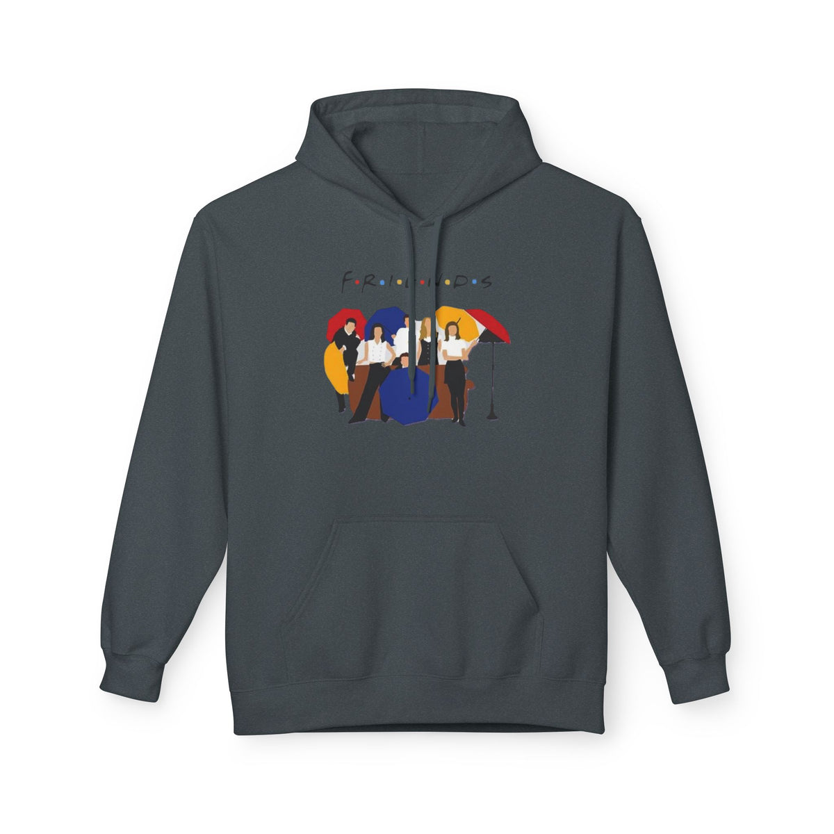 Friends TV Show Minimalist Cast Hoodie – 'F.R.I.E.N.D.S' Graphic Pullover