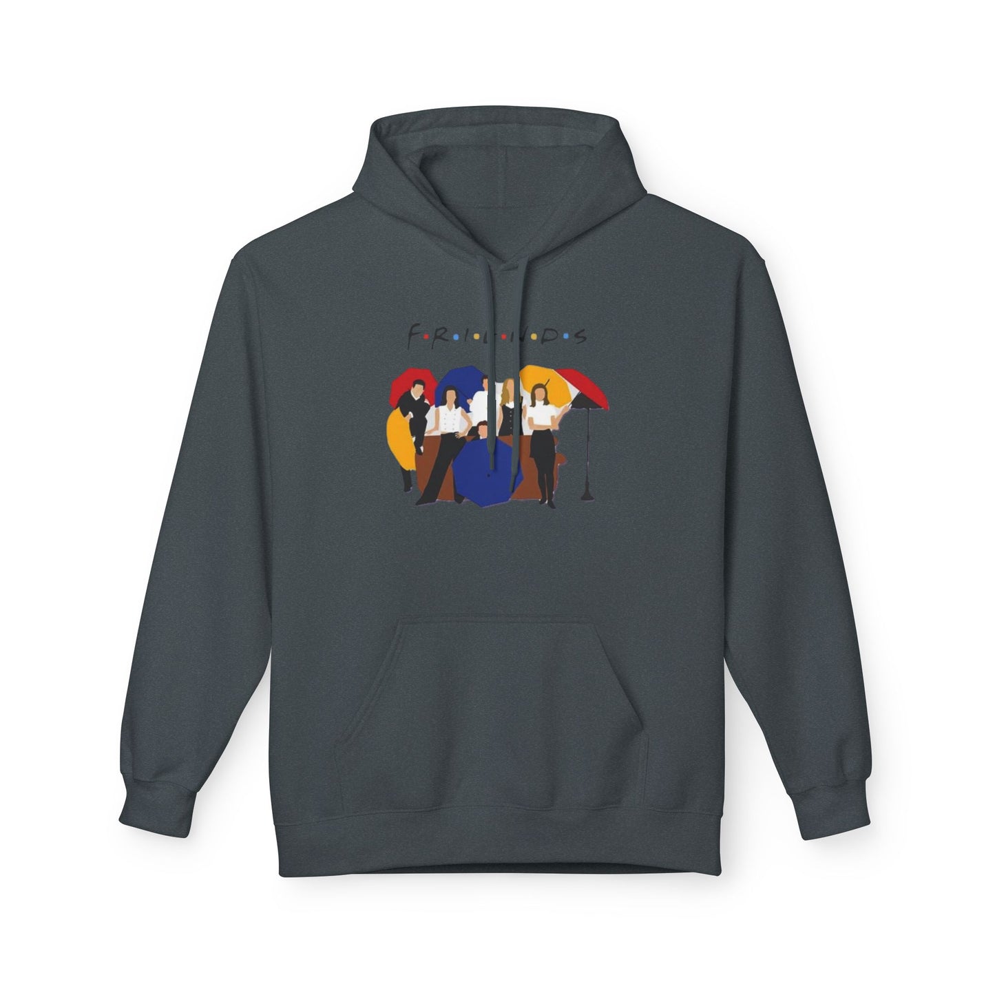 Friends TV Show Minimalist Cast Hoodie – 'F.R.I.E.N.D.S' Graphic Pullover
