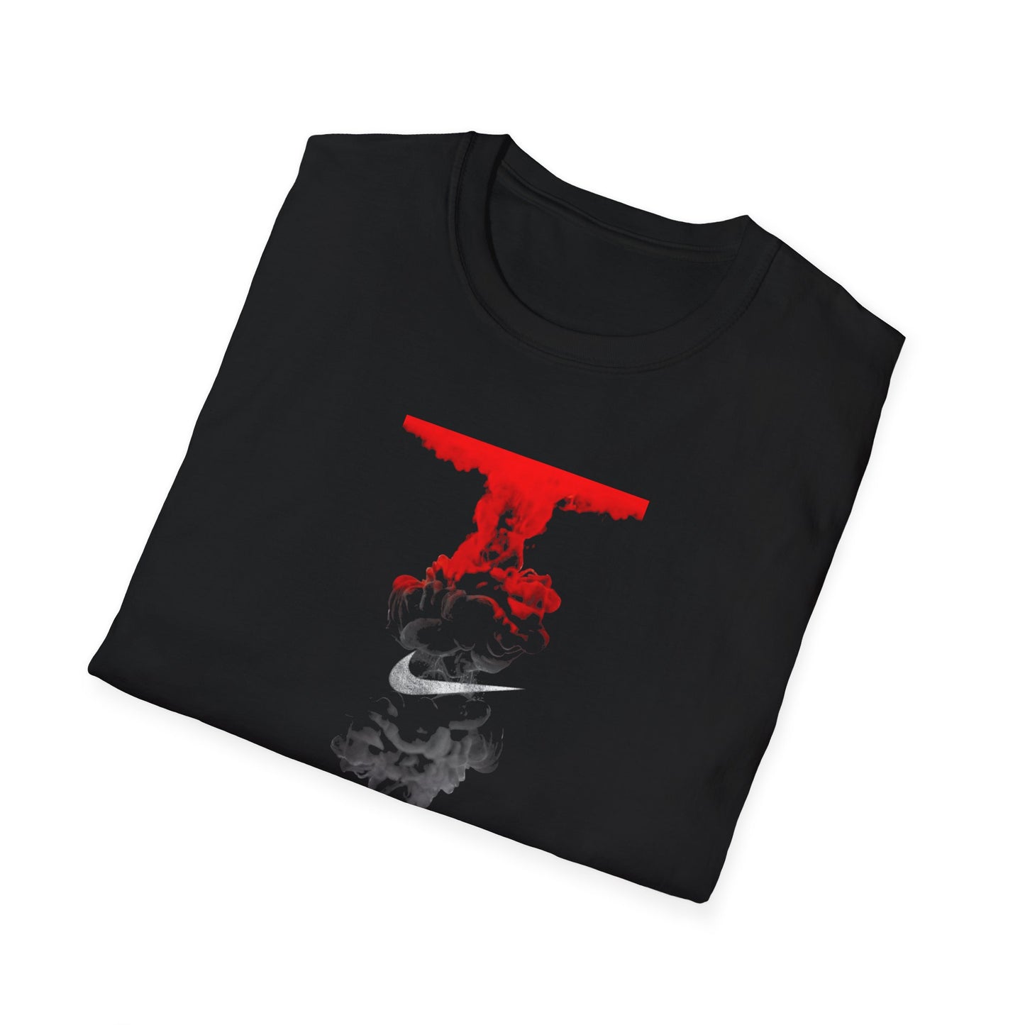 Swoosh Cloud Skull T-Shirt | Nuclear Explosion Graphic Tee