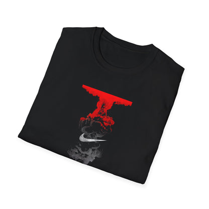 Swoosh Cloud Skull T-Shirt | Nuclear Explosion Graphic Tee