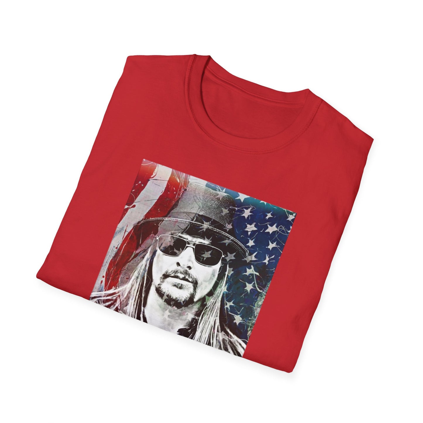 Kid Rock Patriotic T-Shirt — Old Rock Graphic Tee with American Flag