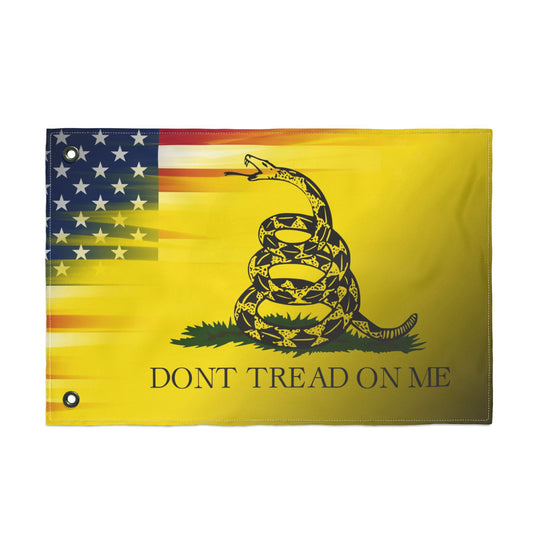 "Don't Tread On Me" Double-Sided Flag — American Snake Liberty Banner