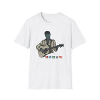 Elvis Graphic T-Shirt — Acoustic Music Tee with Color Icon Accents