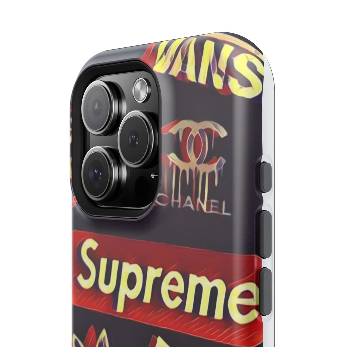 Supreme Impact-Resistant Phone Case — Streetwear Logo Collage