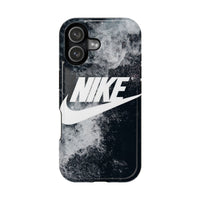 Nike Swoosh Marble iPhone Case | Impact-Resistant Case