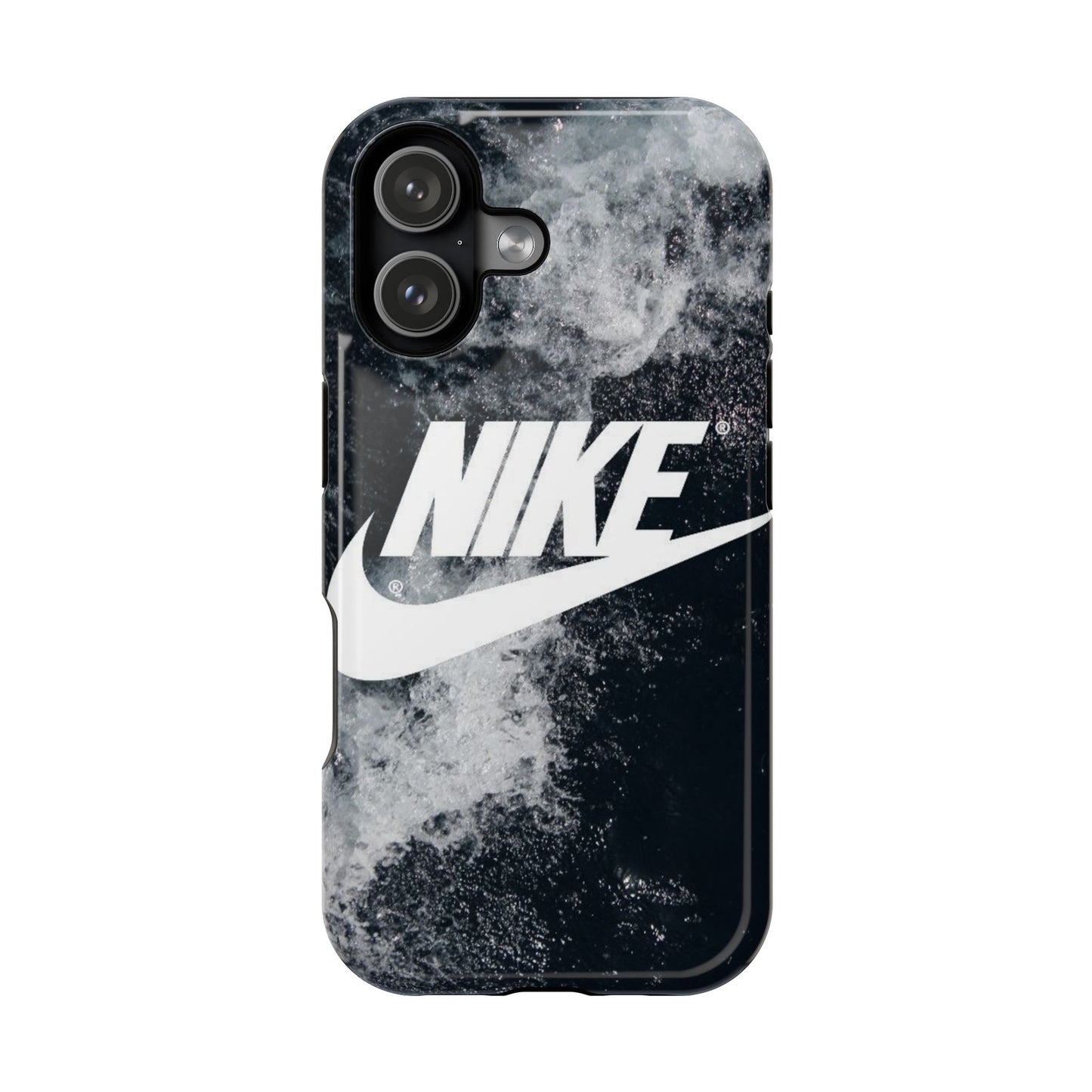 Nike Swoosh Marble iPhone Case | Impact-Resistant Case