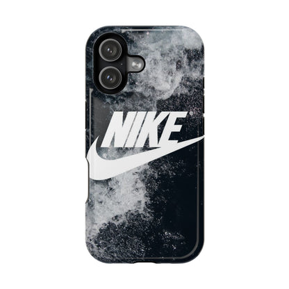 Nike Swoosh Marble iPhone Case | Impact-Resistant Case