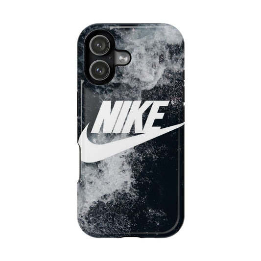 Nike Swoosh Marble iPhone Case | Impact-Resistant Case