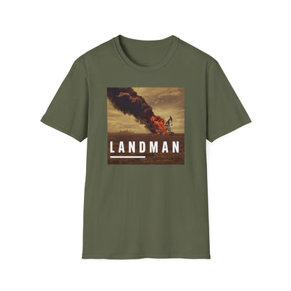 Landman Graphic Tee — Fiery Desert Scene T-Shirt